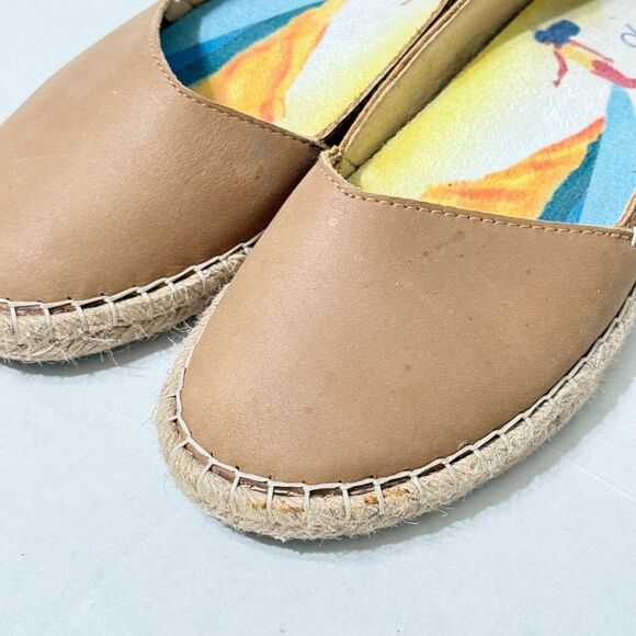 Olukai Kaula paa ili Flat Espadrille Loafer Shoe Brown Leather Slip On Women 6.5 - Picture 10 of 10